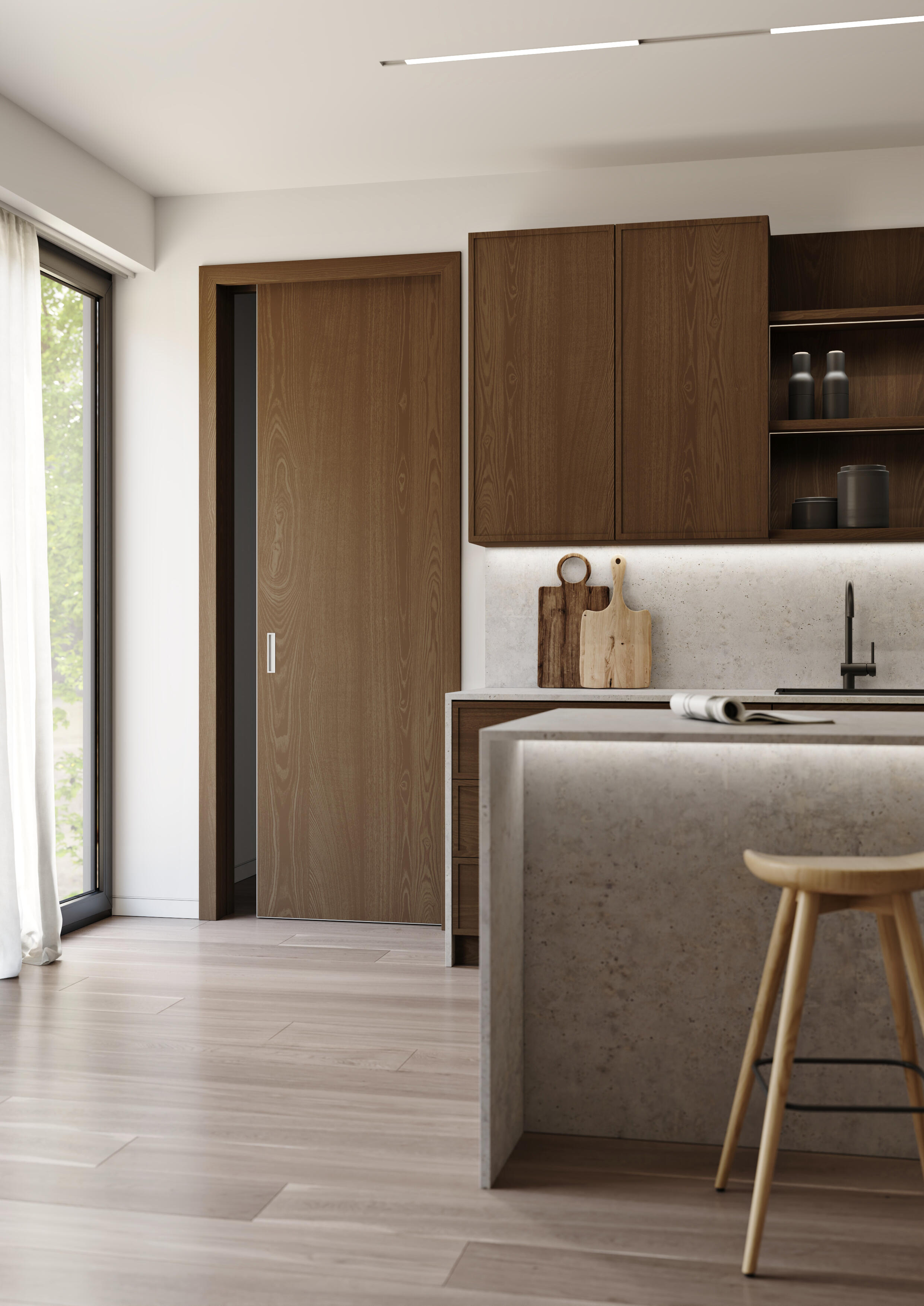 Atlas pocket door frame