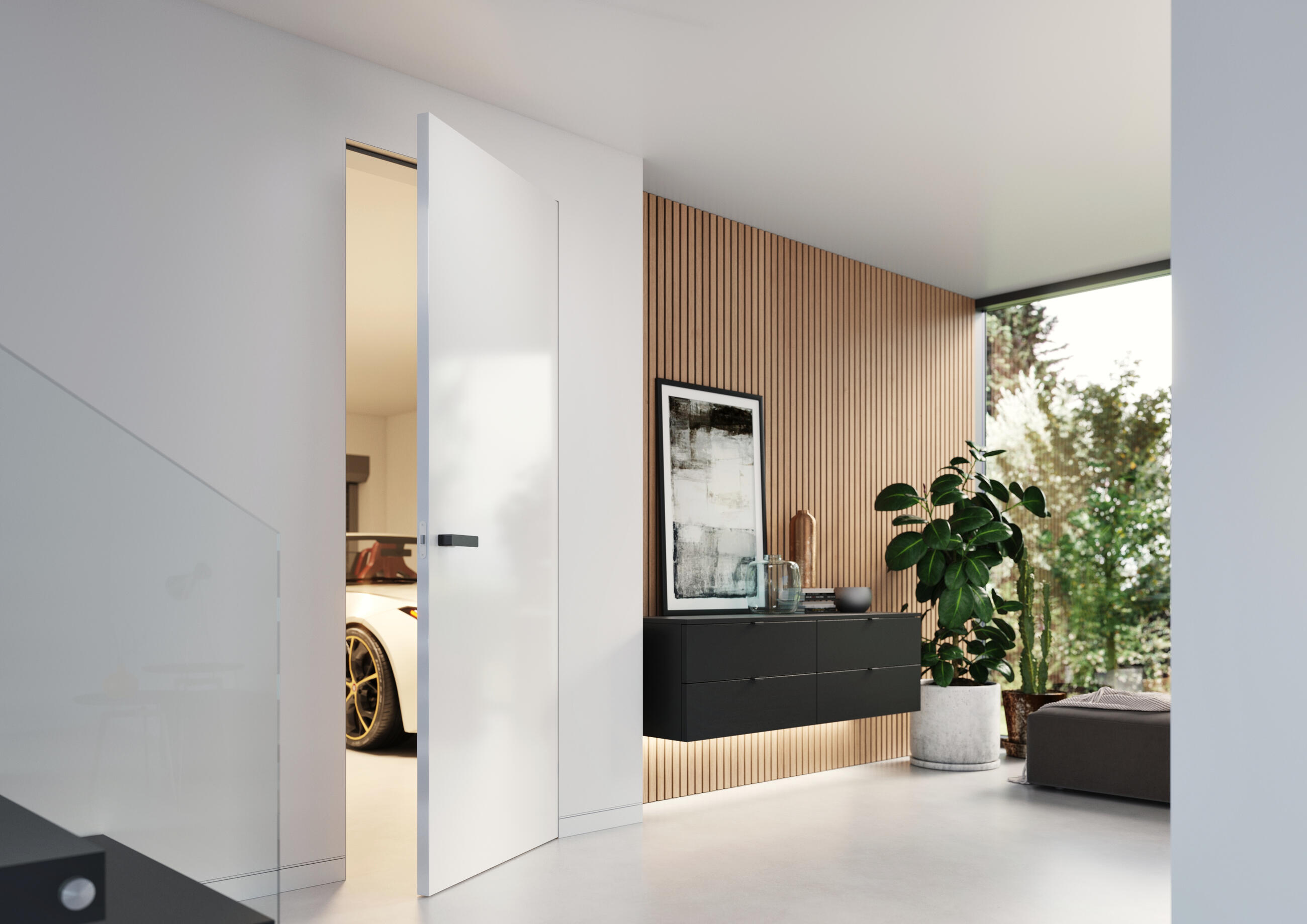 Aktive PP concealed door frame