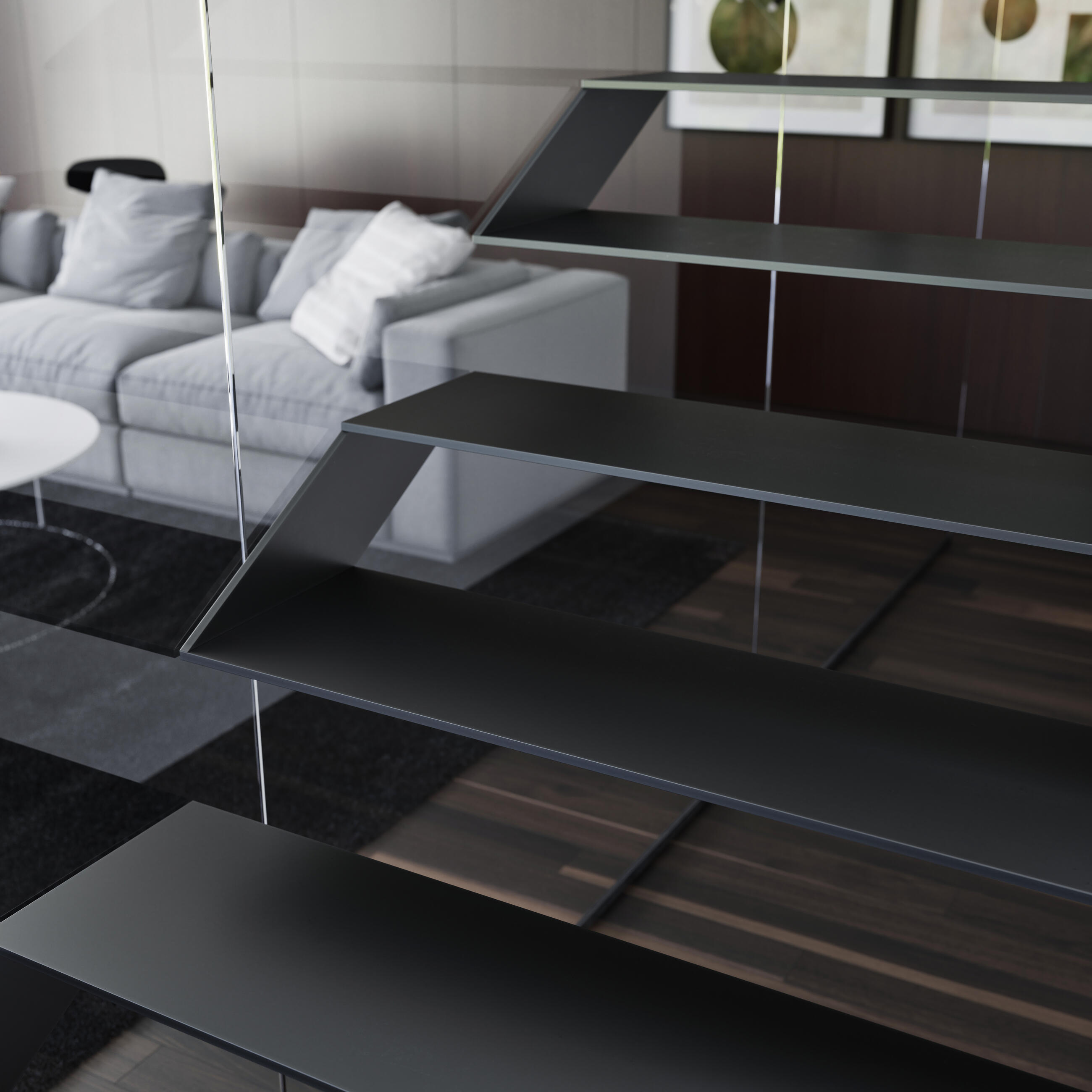 Ultra indoor stirrup stairs