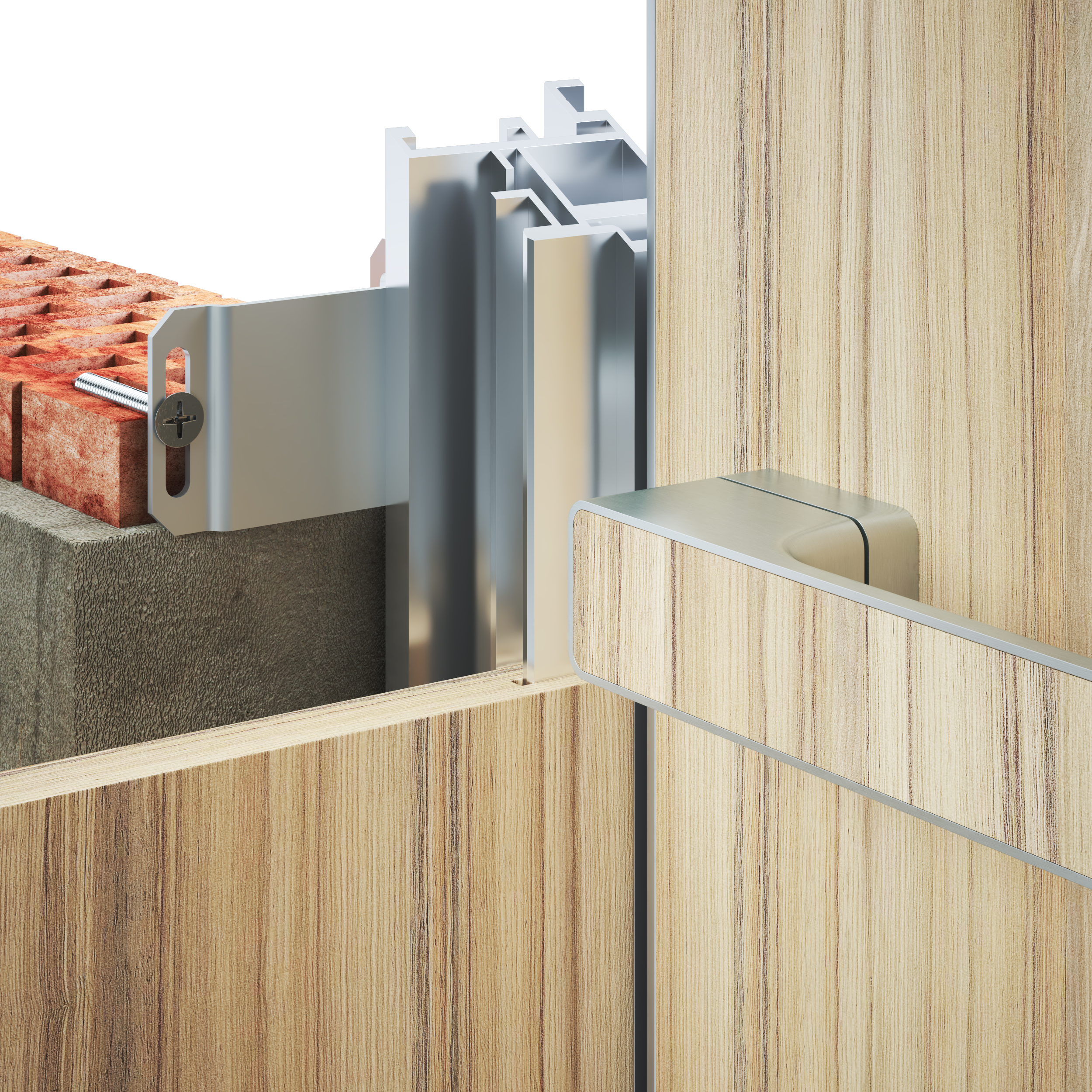 Efekta 25/15 concealed door frame