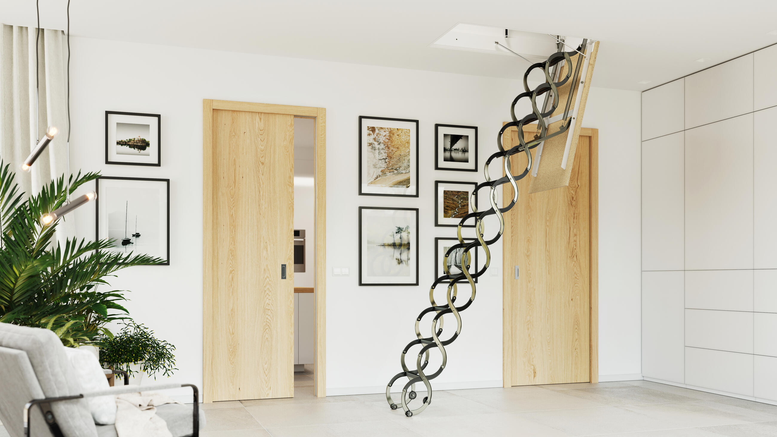 Lusso retractable loft ladders