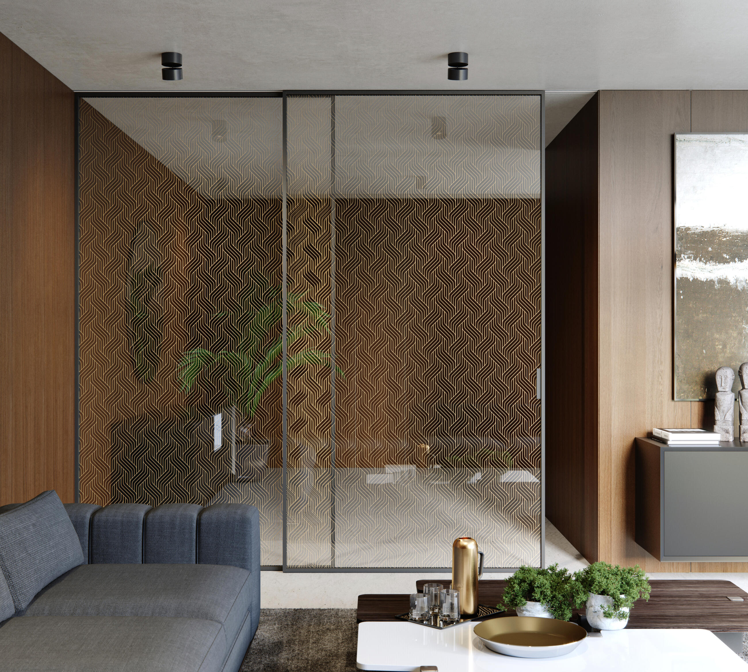 Idea door with Premium sliding track