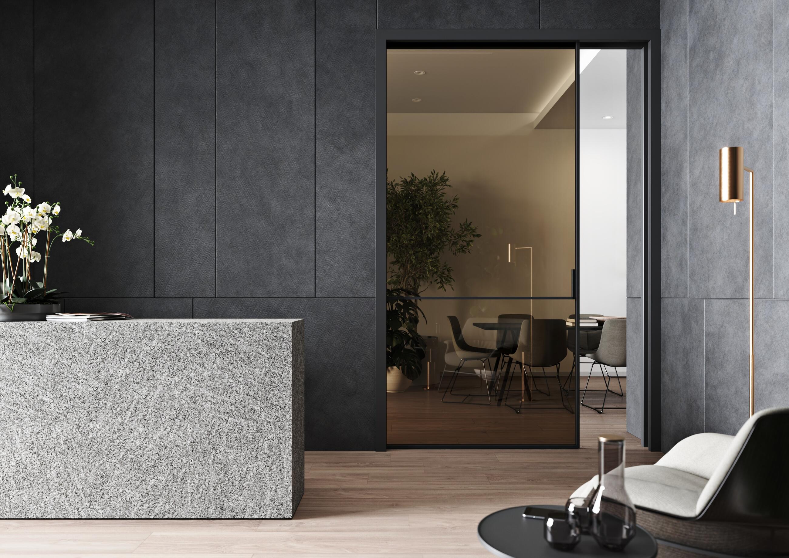 Pure pocket door frame