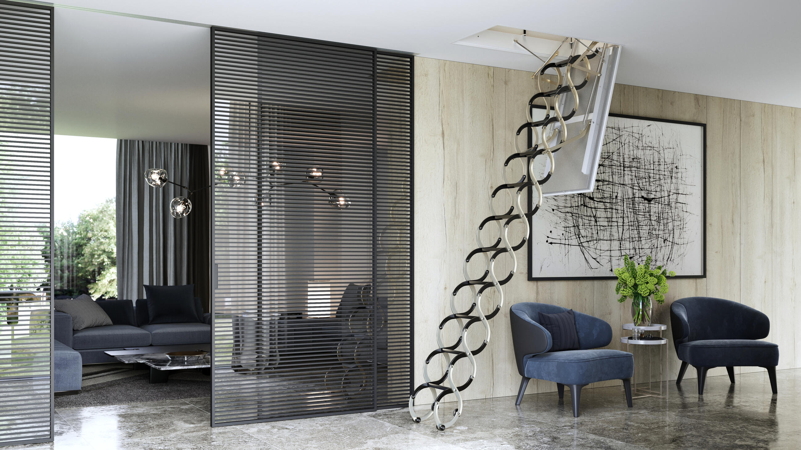 Lusso PP flame-resistant loft ladders