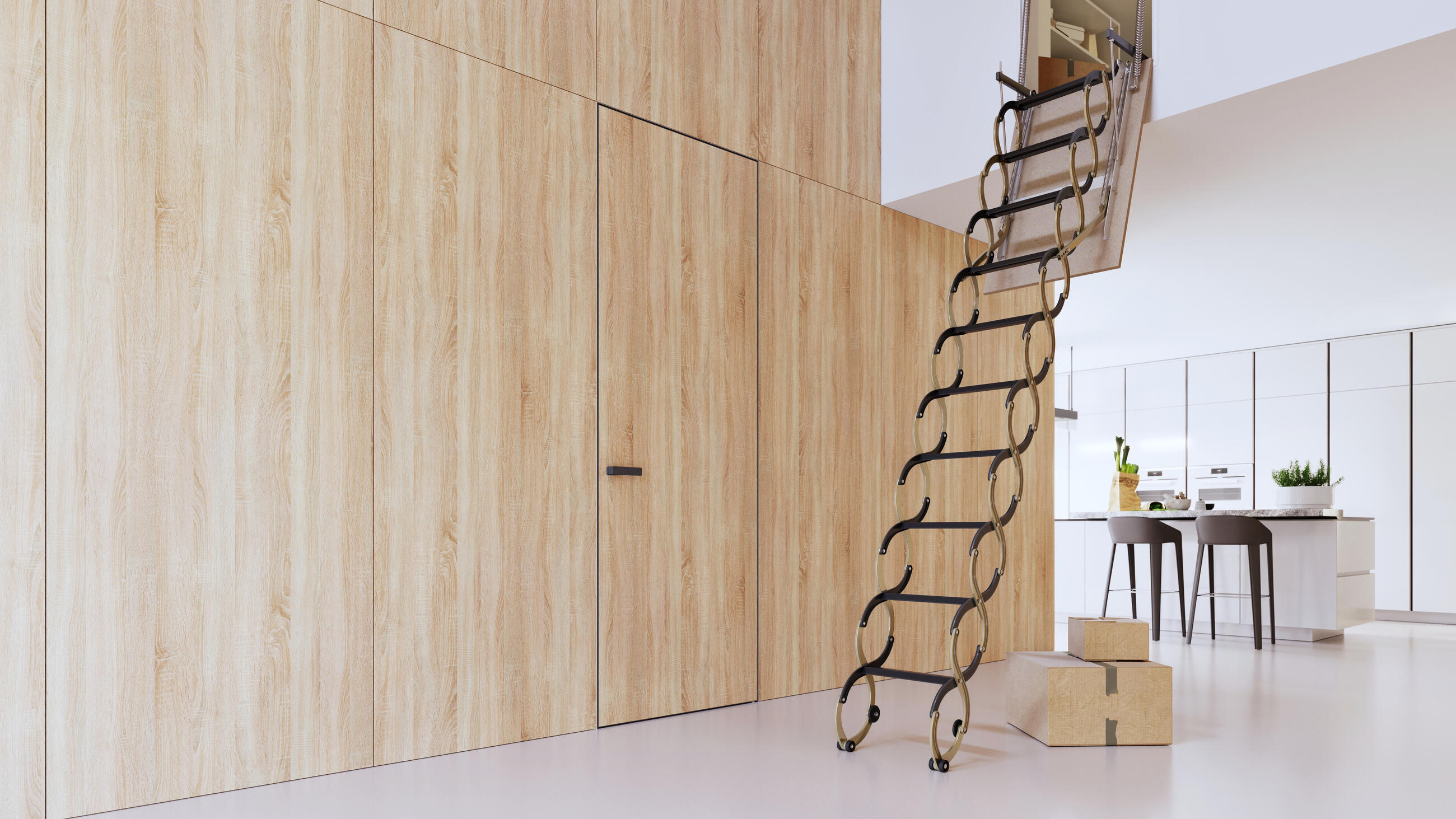 Verticale loft ladders