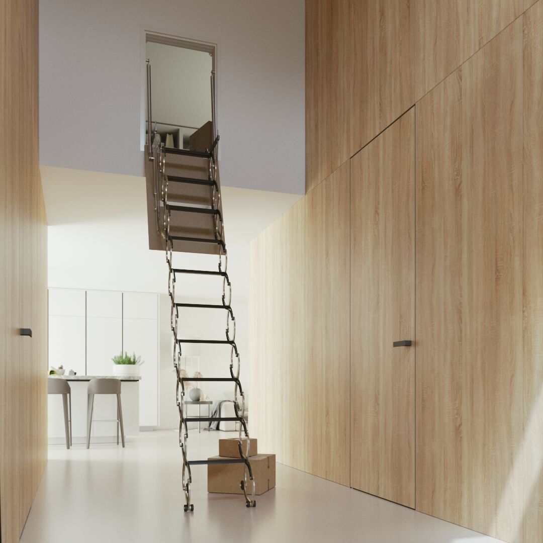 Verticale loft ladders