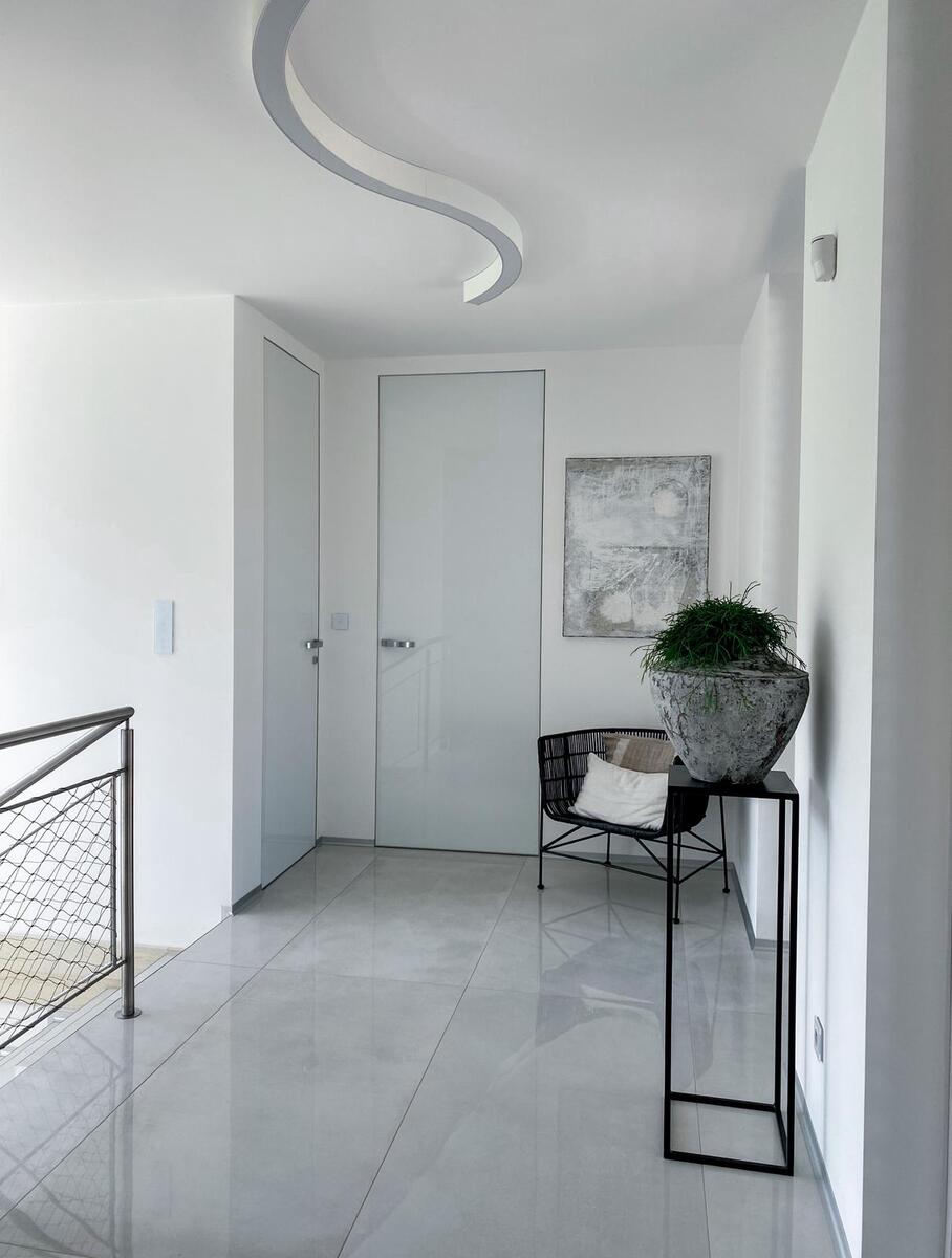 Dual concealed door frame