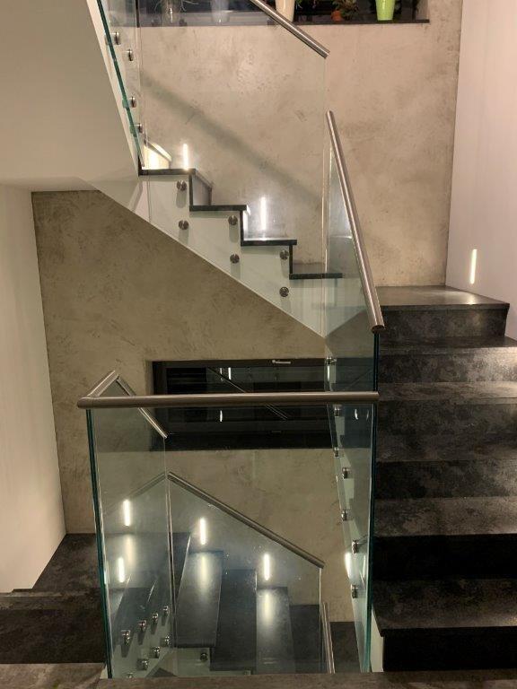 Master glass railing and doors